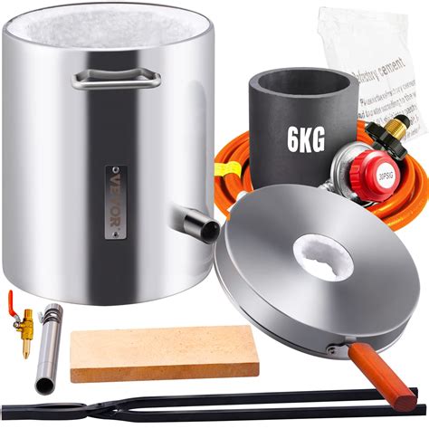 Buy VEVOR Propane Melting Furnace Kit, 6KG Large Capacity Foundry Home ...