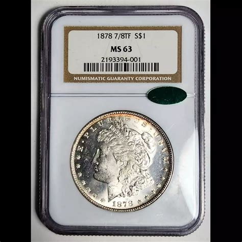 1878 Morgan Silver Dollar NGC MS-63 7/8TF - CAC CAC - Bob Paul Rare Coins