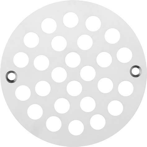 4-1/4 Inch Screw-in Round Shower Drain Cover Replacement Floor Drainer ...