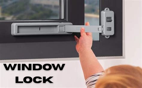Window Opening Restrictor Lock with Detachable Arm and Adhesive Mount ...