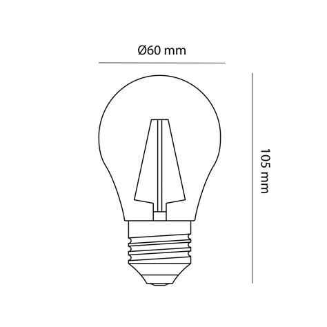 Glass LED Bulb A60 E27 10W 6000K - CristalRecord Decorative
