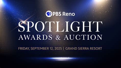 Sep 5, 2025 | One Week Away! 2025 PBS Reno Spotlight Awards & Auction