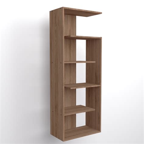 Toner Standard Engineered Wood Bookshelf Teak finish — TREVI FURNITURE
