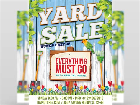 Free Community Yard Sale Flyer Template, Rest assured, you'll find one ...