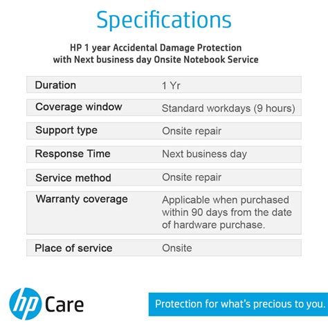 HP Care Pack 1 Year Accidental Damage Protection ADP for Pavilion ...