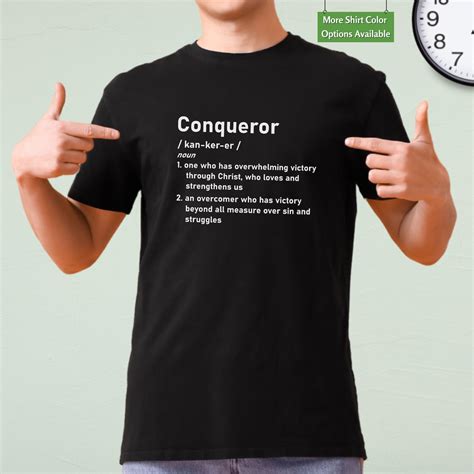 Definition of Conqueror Christian T-shirt, Christian Graphic Tee, Gift ...