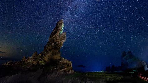 Wallpaper milky way, starry sky, rocks, night hd, picture, image