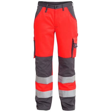 FE-Engel EN 20471 Bundhose, 2501-775, Farbe Rot/Grau, Größe 60 bei ...