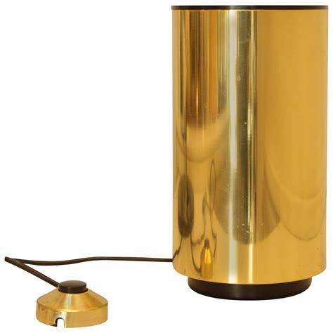 Brass Cylinder Floor Lamp, Italy at 1stDibs