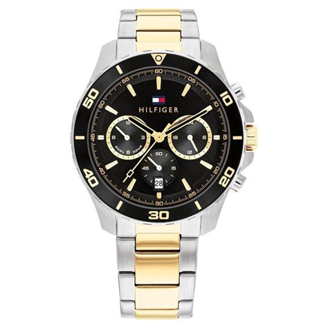 Buy Online Tommy Hilfiger Quartz Multifunction Black Stainless Steel ...