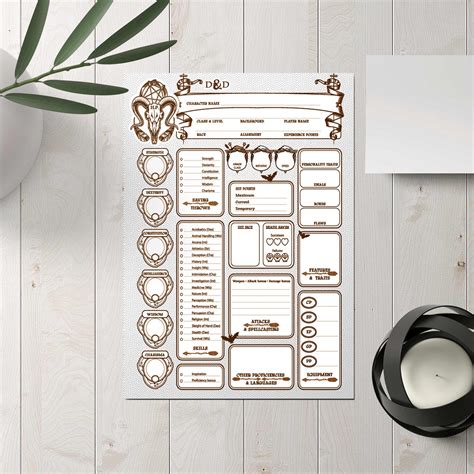 Dnd 5E Downloadable Character Sheet 的图像结果