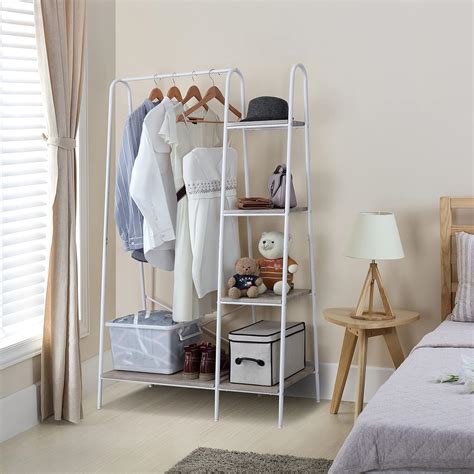 Finnhomy Metal Clothes Closet Rack, Clothing Rack India | Ubuy