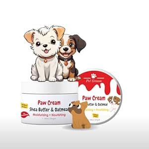 Pet Groom 2 in 1 Paw Cream Shea Butter & Oatmeal Moisturizing ...