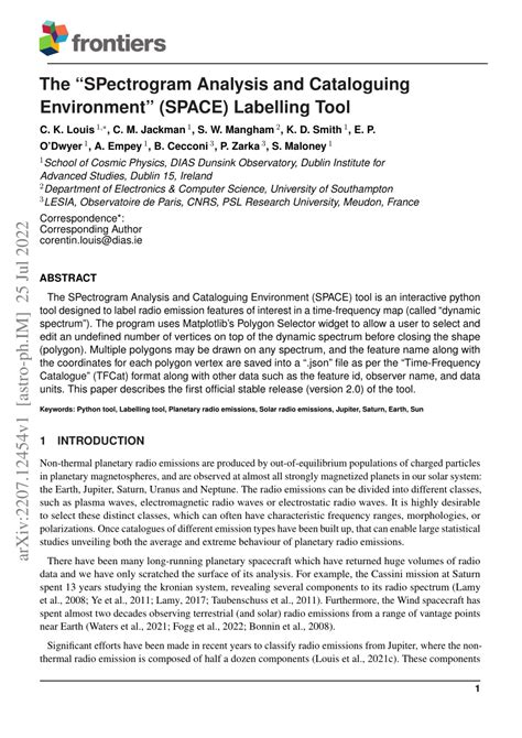 Spectrogram Analysis Tool 的图像结果
