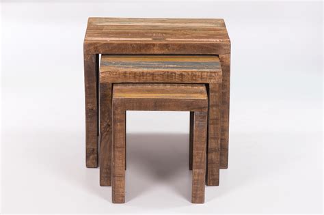 Set Of 3 Acta Wooden Nesting Stool Manufacturer, Supplier from Jodhpur