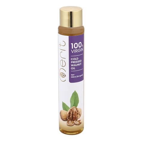 Merit Plus Cold Pressed 100 ML Walnut Oil | 100% Pure Edible Oil | Rich ...