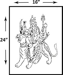 PARDECO WallStencils Wall Stencil Stencils god design Reusable Sheet ...