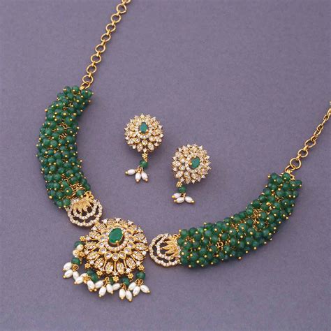 Emerald Kheyali Antique Jewellery Set - New Arrival – Bling Bag