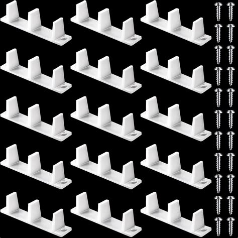 Sliding Closet Door Bottom Guide Plastic Floor Guide Track Floor Mount ...