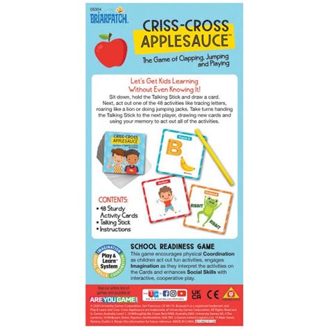 Criss-Cross Applesauce Game By Briarpatch