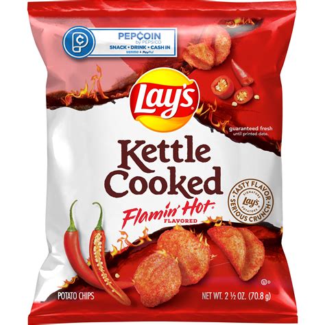 Lay's, Kettle Cooked, Flamin' Hot Flavored, Potato Chips - SmartLabel™