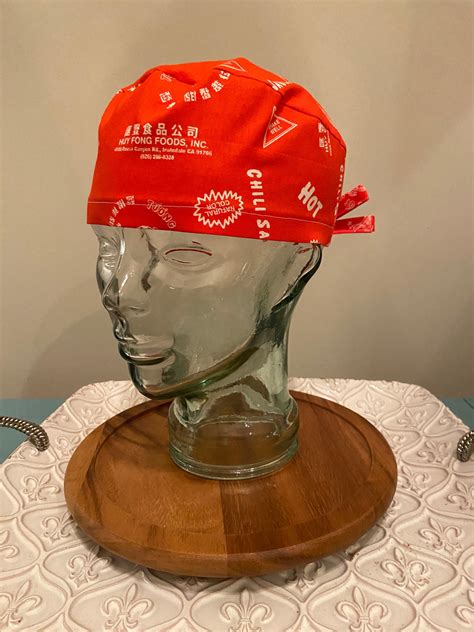 Sriracha Print Men's Surgical Scrub Cap - Etsy
