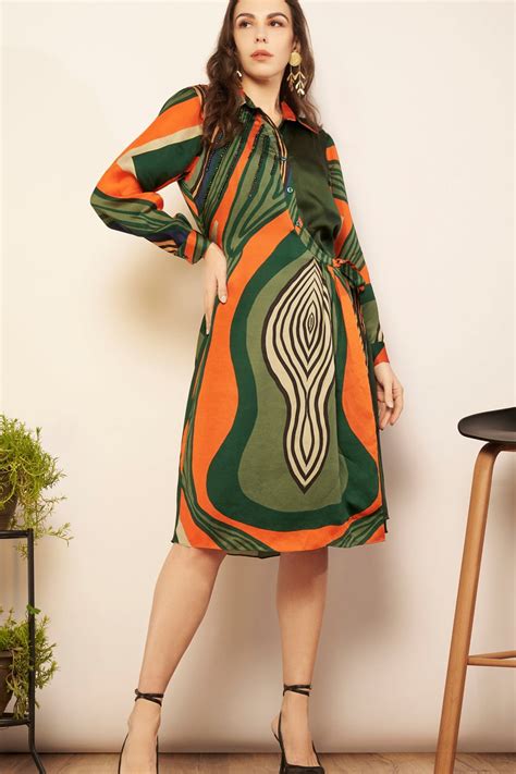 Printed shirt dress. – Babita M