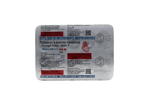 Glidum MF 0.5/500 ER: View Uses, Side Effects, Price and Substitutes