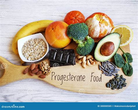Progesterone Boosting Foods, Assortment of Healthy Food for Low ...
