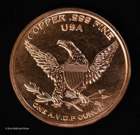 Erie Gold And Silver | 1 oz AVDP Copper Round | Colt 45 Single Action Army