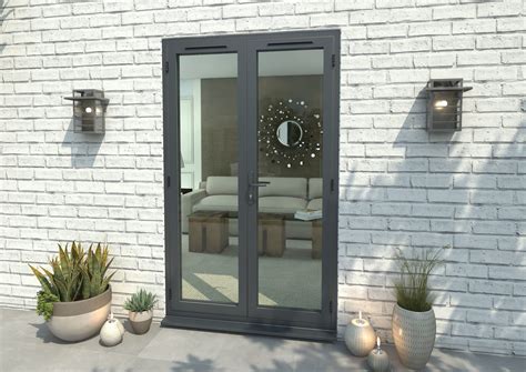Anthracite Grey Aluminium External French Doors - 1190 X 2090mm (wxh) At Green And Taylor