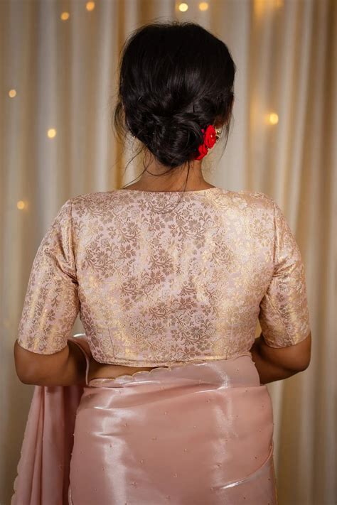 Readymade Banarasi Blouse | V-Neck Blouse | I Love Sarees - I Love Sarees