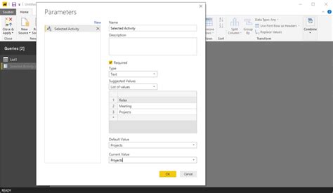 Image result for Query Parameter in Power Bi