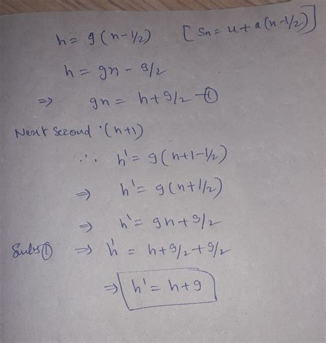 A freely falling object falls through a height h in the nth second ...