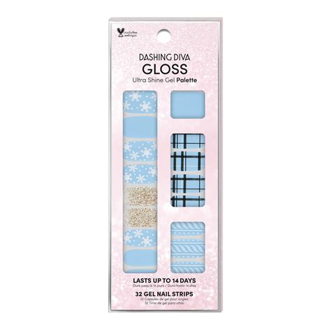 Dashing Diva Gloss Holiday Nail Strips  Snowball Fight