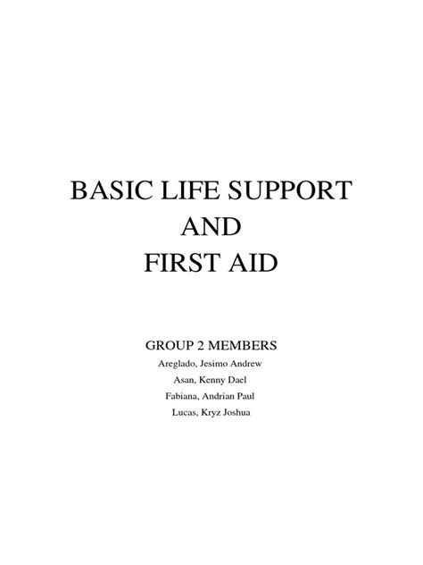 Image result for First Aid Introduction Narrative Reprt