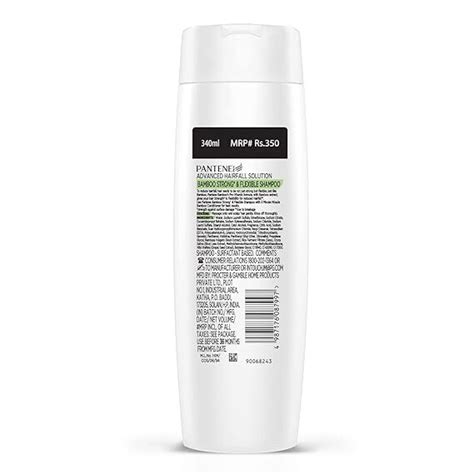 Pantene Bamboo Shampoo - Strong & Flexible, Advanced Hair Fall Solution ...