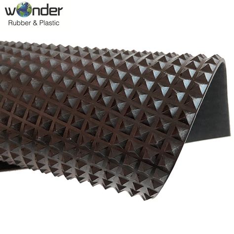 3mm Rubber Flooring Matting Safety Pyramid Style Anti Slip Commercial ...