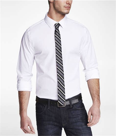 EXTRA SLIM 1MX STRETCH COTTON SHIRT | Express | Slim fit dress shirts ...