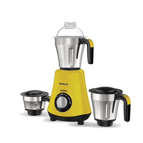 Havells Hydro Mixer Grinder With 3 Jar 750W Yellow | mykit | Buy online ...