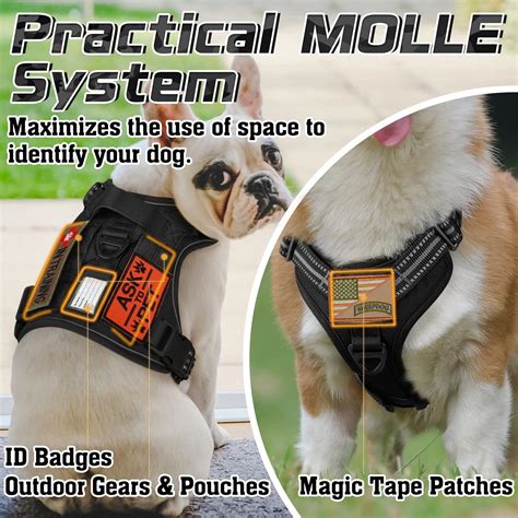 Buy rabbitgoo Tactical Dog Harness No Pull, Military Dog Vest Harness ...