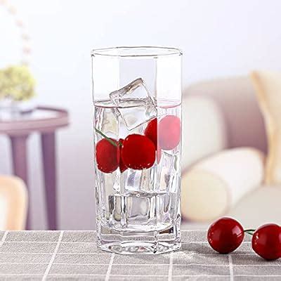 Buy MIVANA 400 ML Water Glass Tumbler Highball Glasses Clear Iced Tea ...