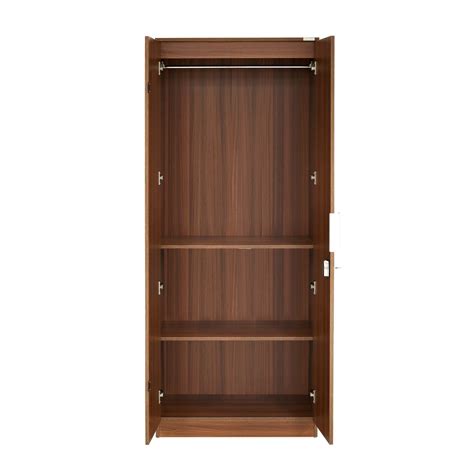 Buy Nilkamal Joyce 2 Door Wardrobe With Mirror (Classic Walnut) Online ...