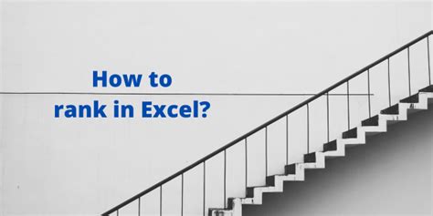 Image result for Excel Rank Tutorial
