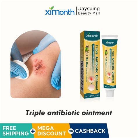 XIMONTH Triple Antibiotic Ointment 28g Ointment For Wounds Healing Fast Acting Wound Care ...
