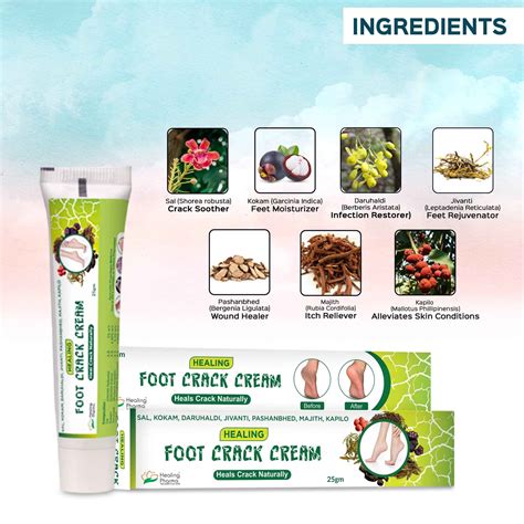 Healing Pharma Foot Crack Cream 25g(Pack of 2)