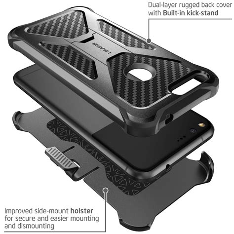 Buy Google Pixel Case, I-Blason, Transformer, Full Body Case-Black ...