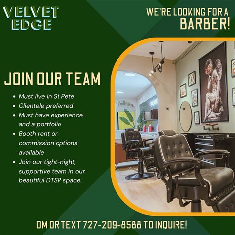 St Pete Salon & Barbershop | Barber needed! We’d love to welcome you to ...