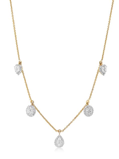 Get this stunning adjustable necklace set in 18k gold - Carat Crush