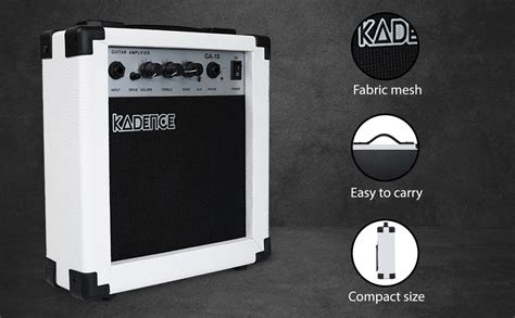 Kadence 10W Guitar Amplifier – Portable Electric Guitar Amp with Clean ...